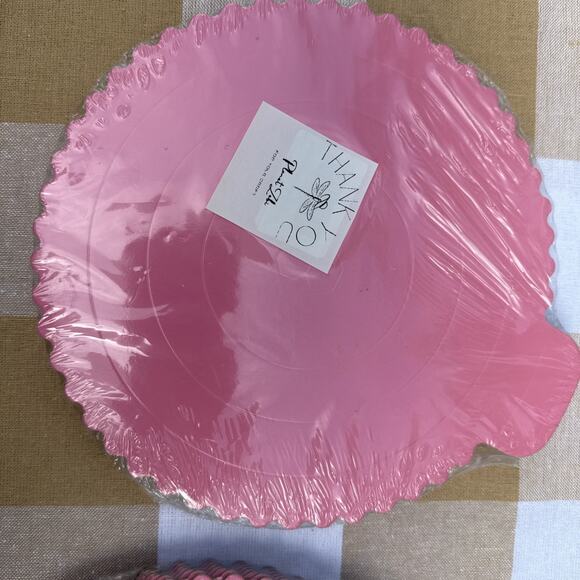 Cake Boards 8 Inch round Lot Of 3 Pack Pink Cake Drums with Elegant Matte Finish - Picture 5 of 8